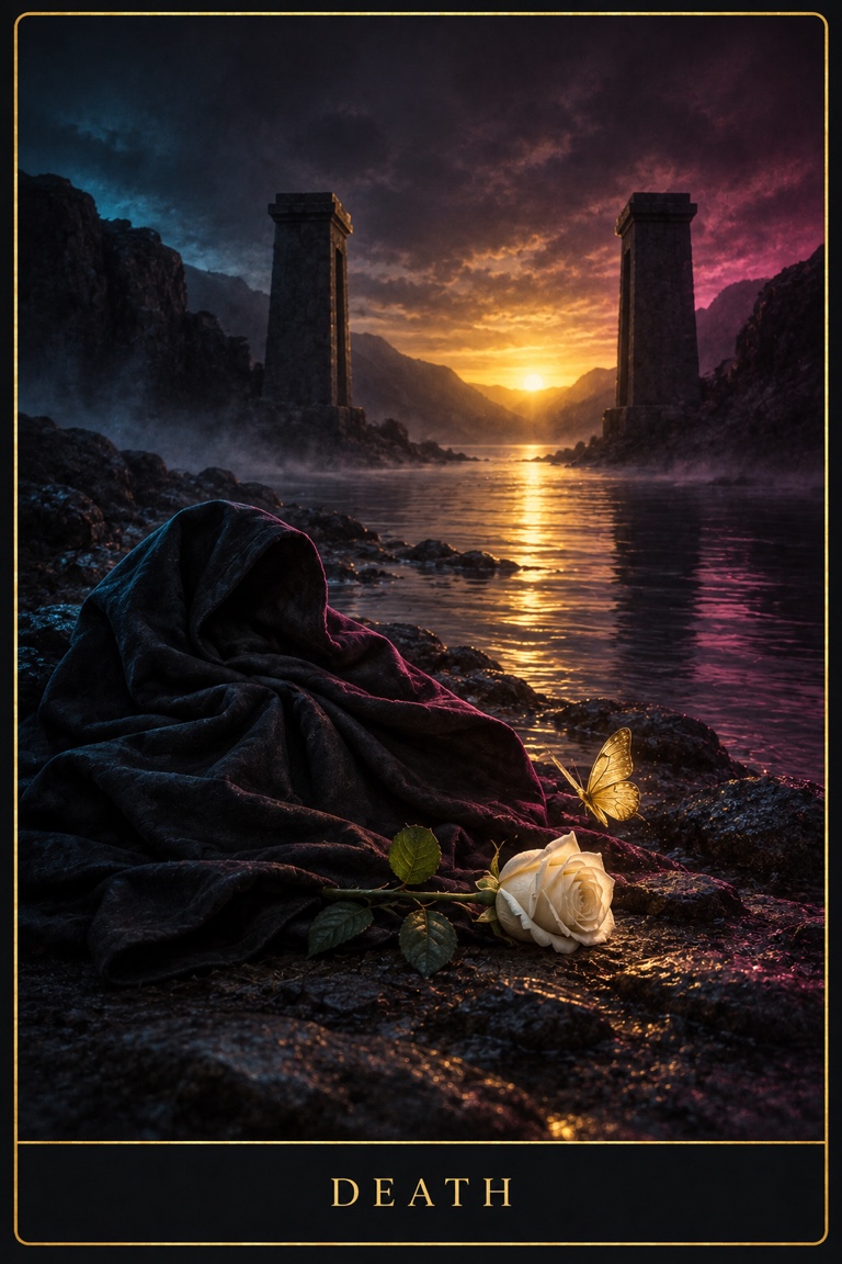 Death tarot card from the Love by Koko deck