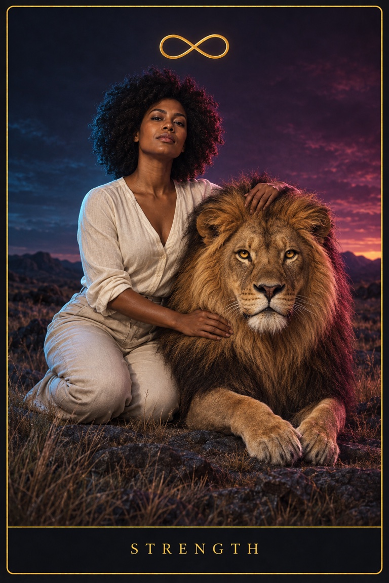 Strength tarot card from the Love by Koko deck