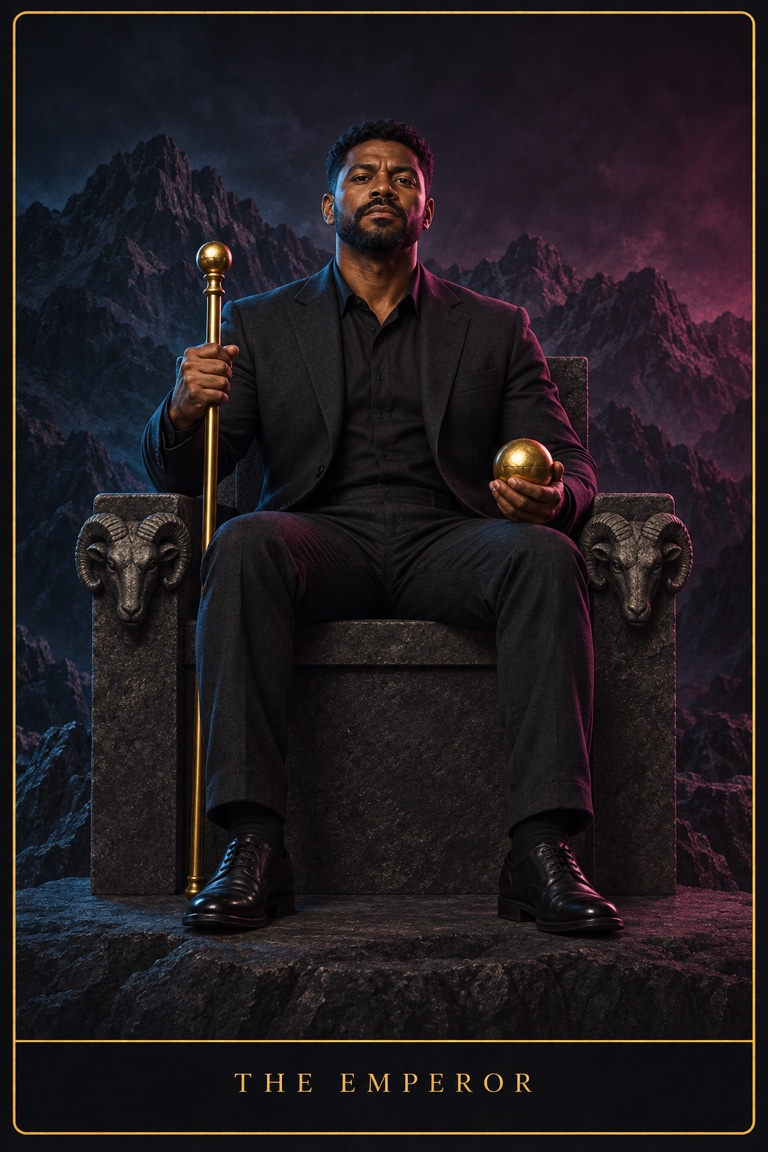 The Emperor tarot card from the Love by Koko deck